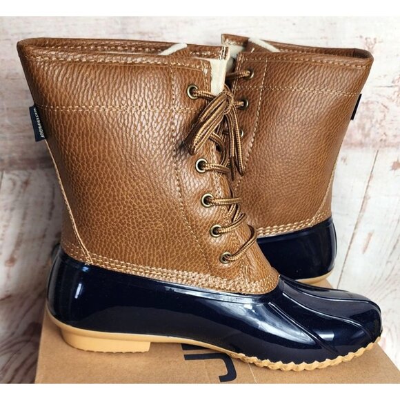 JBU By Jambu Maplewood Waterproof Navy/Tan Women’s Boots 8M Fall 2022 – Faux Fur - Picture 7 of 11